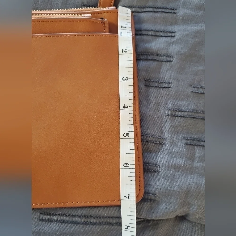Forever 21 Crossbody Double Pouch Bag in Cognac
